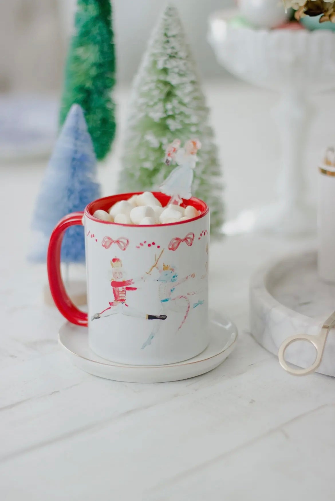 Classic Nutcracker Watercolor Mug Set of 2