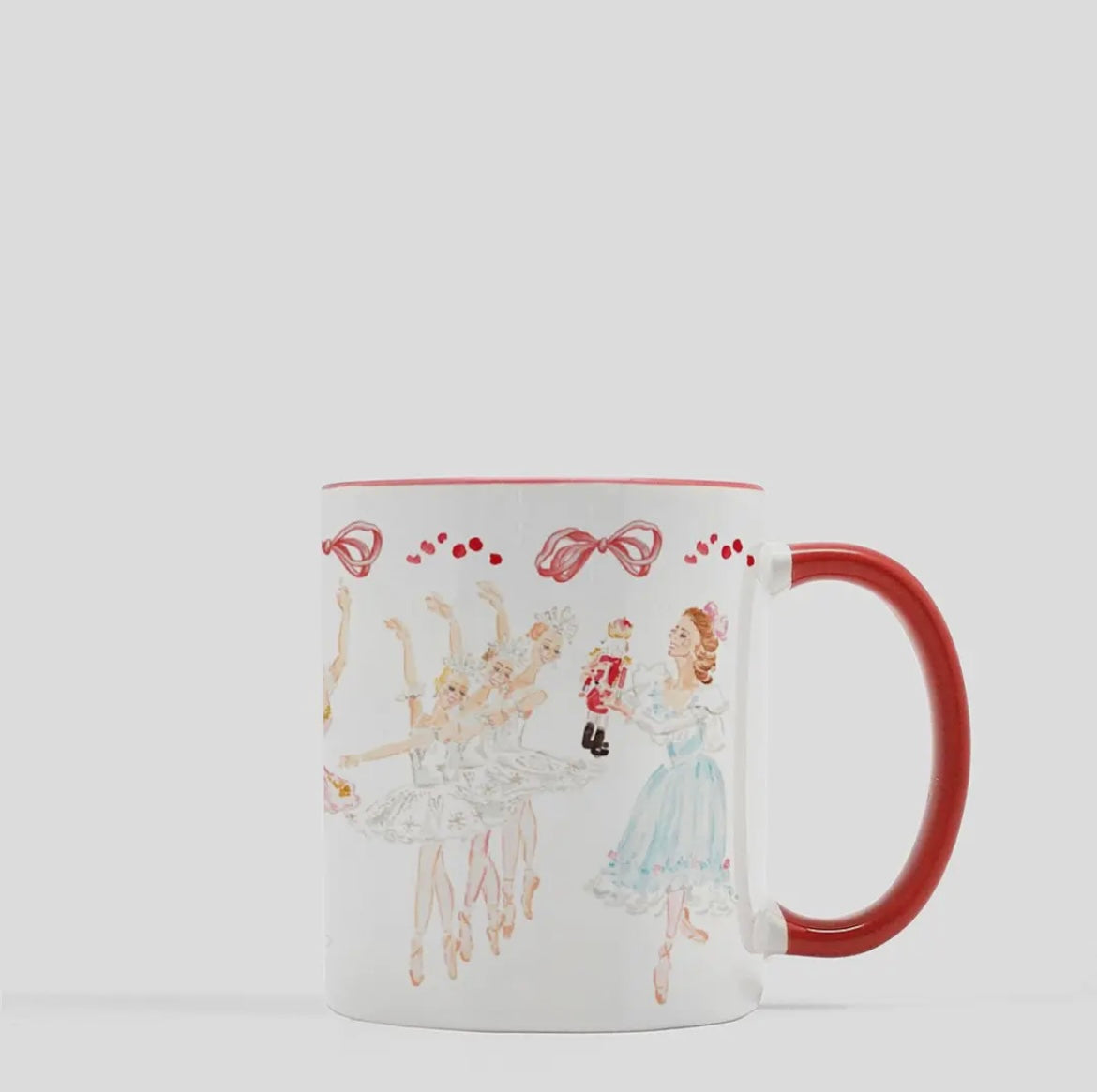 Classic Nutcracker Watercolor Mug Set of 2