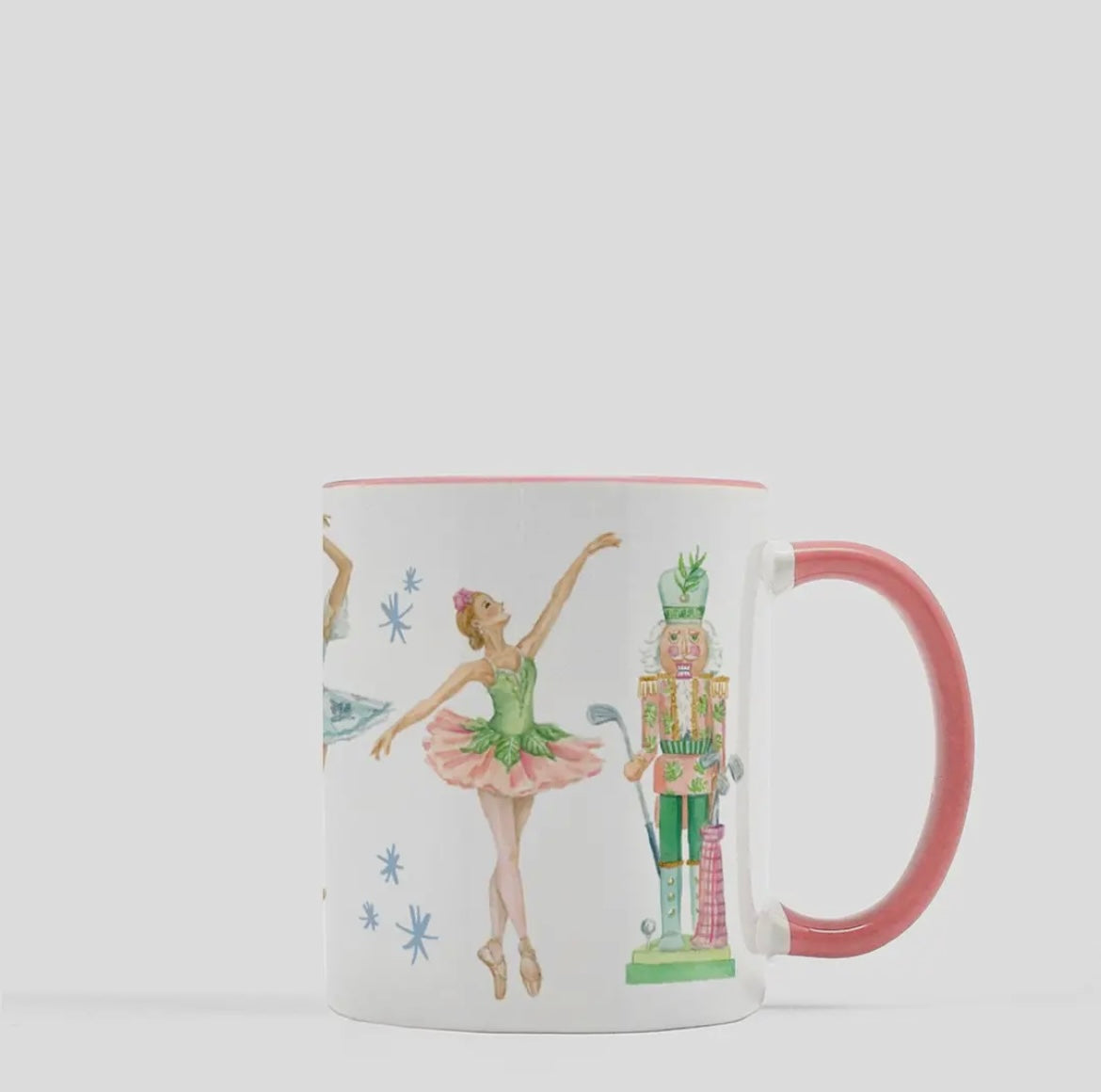 Nutcracker Watercolor Mug Set of 2