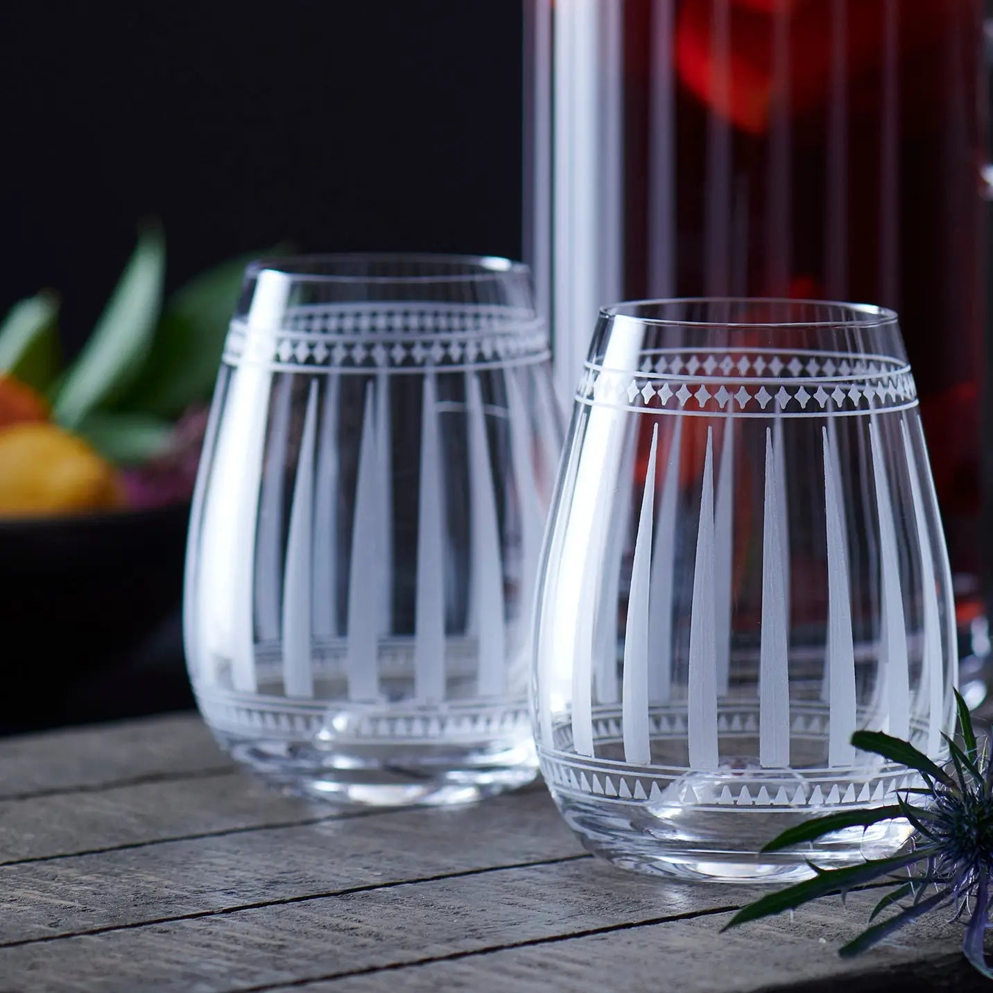 Marrakech Stemless Wine Glasses Set of 2